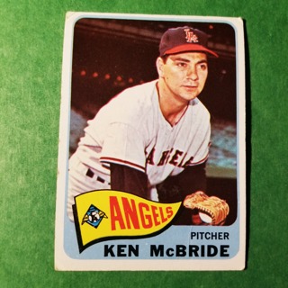 1965 - TOPPS BASEBALL CARD NO. 268 - KEN McBRIDE - ANGELS