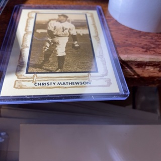 1981 creamer sports baseball legends Christy Mathewson card 