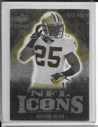 Reggie Bush 2009 Icons NFL Icons Silver #IC-RU /450