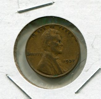 1937 P Lincoln Wheat cent