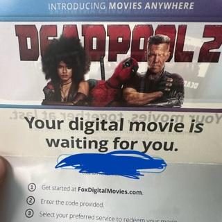 Deadpool 2 Movies Anywhere Digital Code