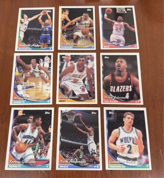 1993-1994 Topps basketball lot