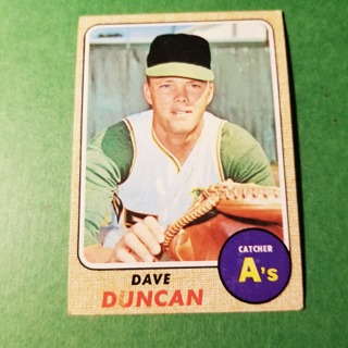 1968 - TOPPS BASEBALL CARD NO. 261 - DAVE DUNCAN - A'S