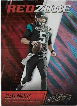 2016 ABSOLUTE BLAKE BORTLES RED ZONE FLASH PRIZM REFRACTOR CARD