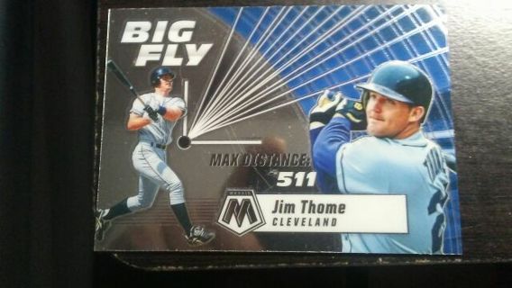 2021 PANINI MOSAIC BIG FLY JIM THOME CLEVELAND INDIANS BASEBALL CARD# BF9