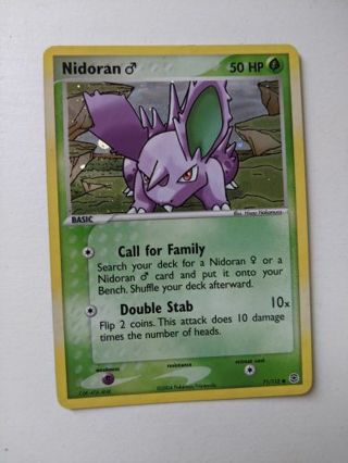 2004 Pokemon Nidoran 71/112 Holo Ex Fire Red & Leaf Green