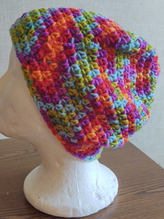 Hand Crocheted Slouch Hat 