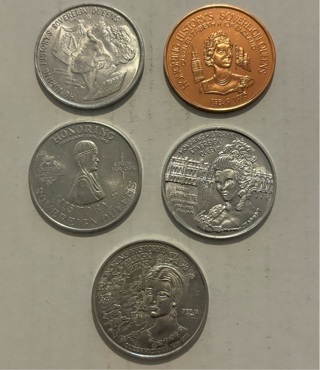 Estate Collection of 5 Honoring Historic Queens Uncirculated Coins