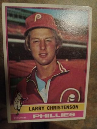 1976 TOPPS LARRY CHRISTENSON PHILADELPHIA PHILLIES BASEBALL CARD# 634