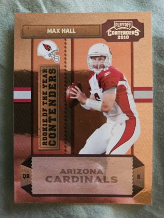 2010 Panini Contenders Rookie of the Year Contenders Max Hall