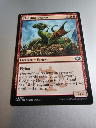 Magic the gathering mtg Fledgling Dragon Modern Horizons 3