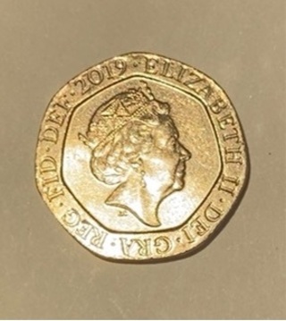 2019 BRITISH TWENTY PENCE 