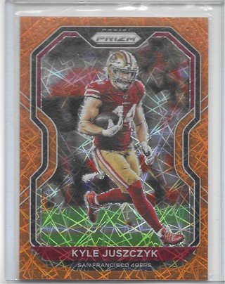 Kyle Juszczyk 2020 Prizm Prizms Orange Laser #289