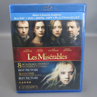 Les Miserables Blu-ray Hugh Jackman Russell Crowe Anne Hathaway