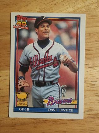 91 Topps Dave Justice #329