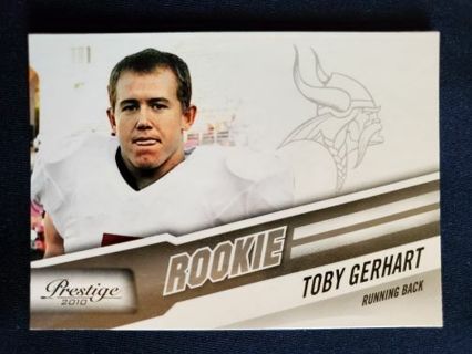 2010 Panini Prestige Rookie Toby Gerhart