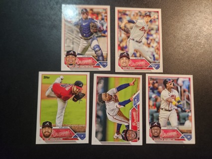 Atlanta Braves 2023 Topps Series 1 Cards - Contreas - Fried - Anderson - Albies - Acura Jr