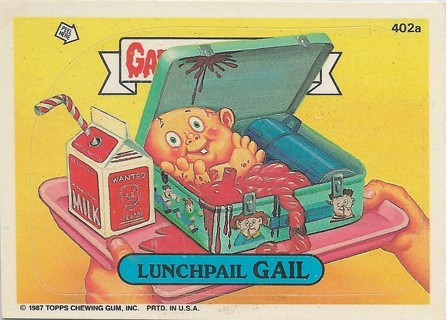 1987 Topps Garbage Pail Kids #402a Lunchpail Gail