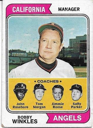 1974 TOPPS BOBBY WINKLES CARD