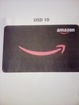 Amazon e-gift card for $10.00