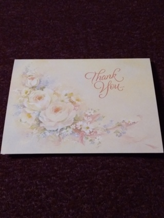 Thank You Notecard - Roses