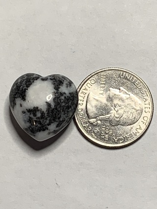 HEALING STONE~#5~ZEBRA JASPER~HEART-SHAPED~FREE SHIPPING!