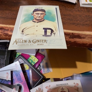 2020 topps allen & ginter ty Cobb baseball card 