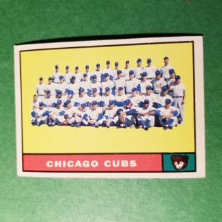 1961 - TOPPS EXMT - NRMT BASEBALL - CARD NO. 122 - CHICAGO TEAM - CUBS