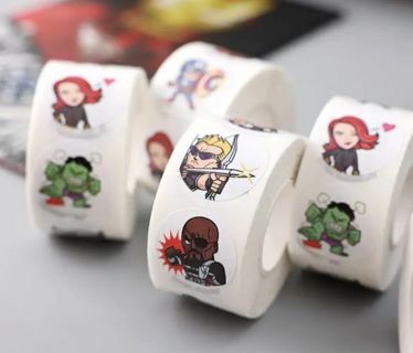 ↗️NEW⭕(8) 1" MARVEL STICKERS!! (SET 4 of 4)