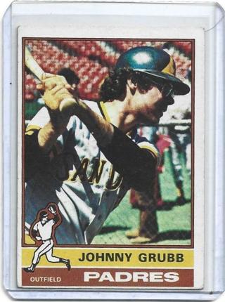 1976 TOPPS JOHNNY GRUBB CARD