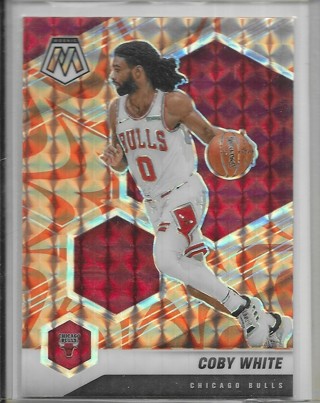 Coby White 2020-21 Mosaic Mosaic Orange Reactive #34