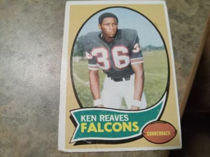 1970 TOPPS KEN REAVES ATLANTA FALCONS FOOTBALL CARD# 99