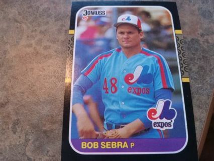 1987 DONRUSS BOB SERRA MONTREAL EXPOS BASEBALL CARD# 468