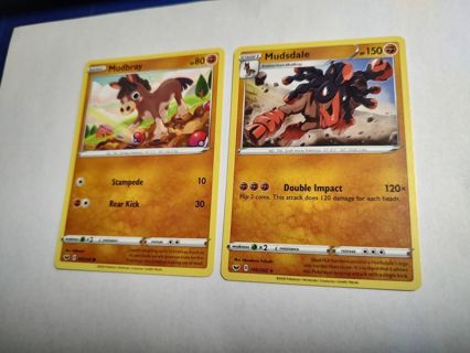 Pokemon SWSH Mudbray and Mudsdale (Rare)