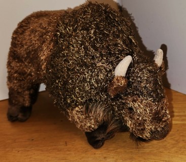 2011 stuffed plush American Buffalo/Bison by Douglas - size 11" x 7" x 4" - weight 7 oz.