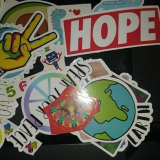 5 - Random Peace Love &Happiness Stickers