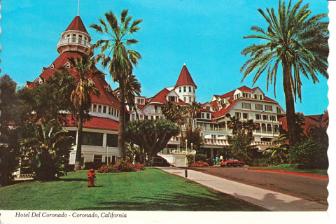 Vintage Postcard Hotel Del Coronado, Coronado, California