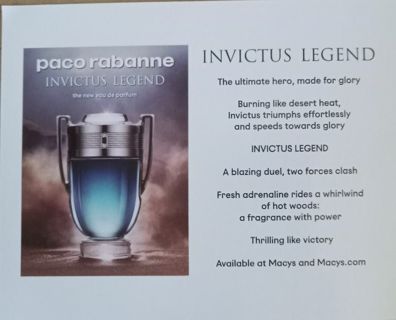 Paco Rabanne - Invictus Legend - Scented Tatoo