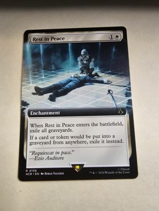 Magic the gathering mtg Rest in Peace borderless rare card Assassins Creed