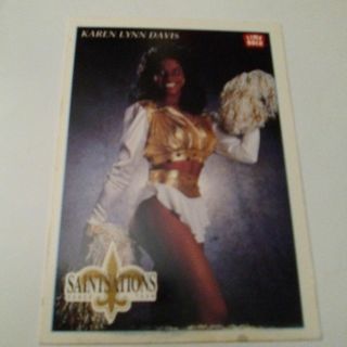 Saintsations Cheerleader Trading Card AS-IS light damage Read description before bidding