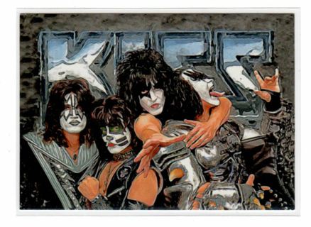 Legendary KISS Rock Band Custom Trading Card
