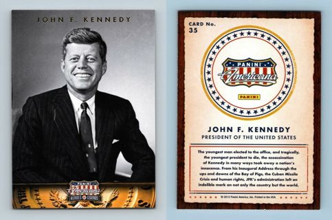 2012 Panini Americana Heroes & Legends John F. Kennedy #35 - President of the United States