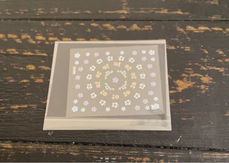 3D Glitter Flowers Nail Stickers
