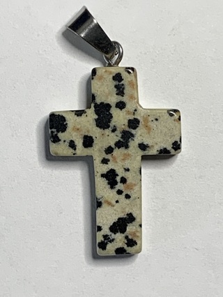 CROSS STONE/CHARM/PENDANT~#6~WITH CLASP FOR JEWELRY MAKING~FREE SHIPPING!