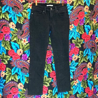 WOMEN'S LEVIS JEANS ** 712 SLIM BLACK DENIM JEANS WOMENS SIZE 28