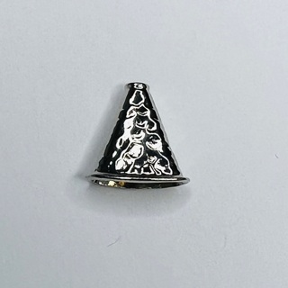 Silver Hammered Flat Cone Jewelry Supply