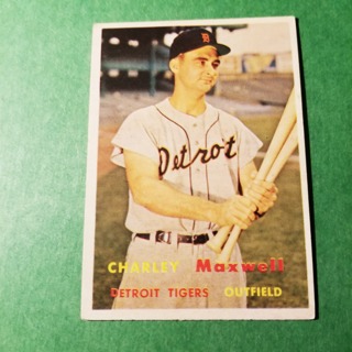 1957 - TOPPS BASEBALL CARD NO. 205 - CHARLEY MAXWELL - TIGERS