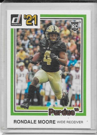 Rondale MOore 2021 Chronicles Draft Donruss #4 Rookie Card