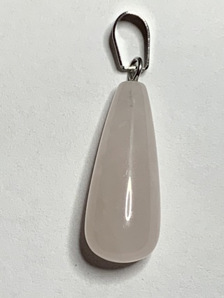LONG TEARDROP STONE/CHARM/PENDANT~#16~WITH CLASP FOR JEWELRY MAKING~FREE SHIPPING!