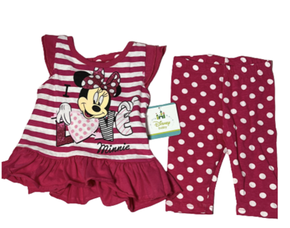 NWT Disney 2PC Infant Girl's Outfit